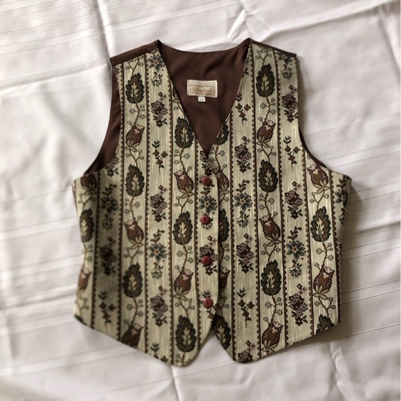 Vtg Tapestry Vest - Picture 4 of 11